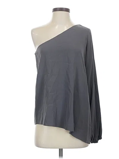 Pre-owned Ramy Brook 3/4 Sleeve Blouse In Gray