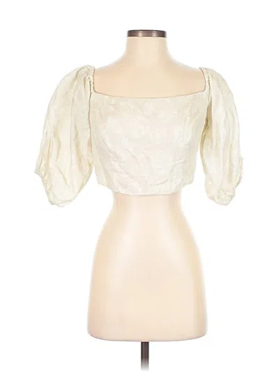 Pre-owned Ramy Brook 3/4 Sleeve Blouse In Ivory