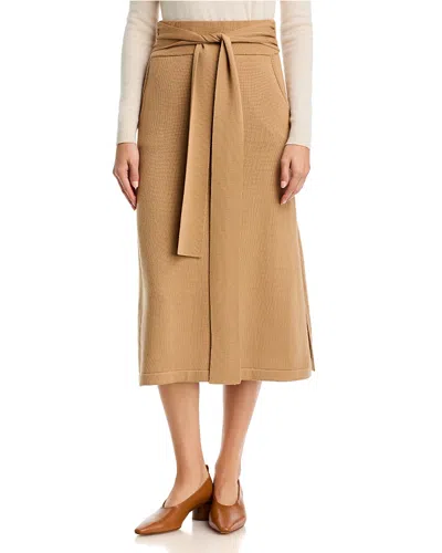 Ramy Brook Abby Wool Midi Skirt In Brown