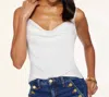 Ramy Brook Abigail Cowl Neck Tank Top In White