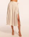 Ramy Brook Abigayle Pleated Maxi Skirt In Sandstone