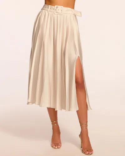 Ramy Brook Abigayle Pleated Maxi Skirt In Sandstone