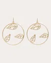 Ramy Brook Abrie Leaf Hoop Earrings In Gold