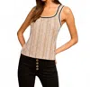 Ramy Brook Adaira Sequin Knit Tank Top In Sequin Stripe In Multi