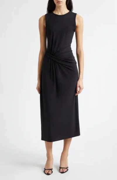 Ramy Brook Addison Sleeveless Midi Dress In Black