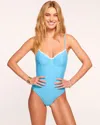 Ramy Brook Addisyn One Piece Swimsuit In Blue