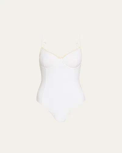 Ramy Brook Addisyn One-piece Swimsuit In White