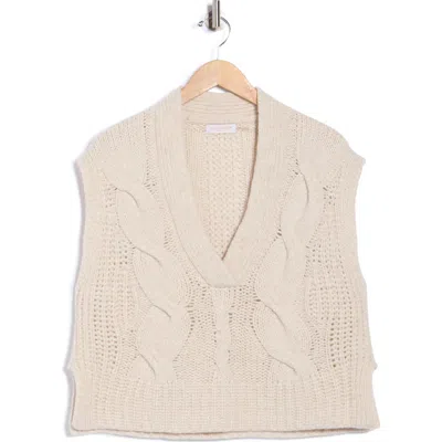 Ramy Brook Adelaide Cable Knit Sleeveless Sweater In Neutral