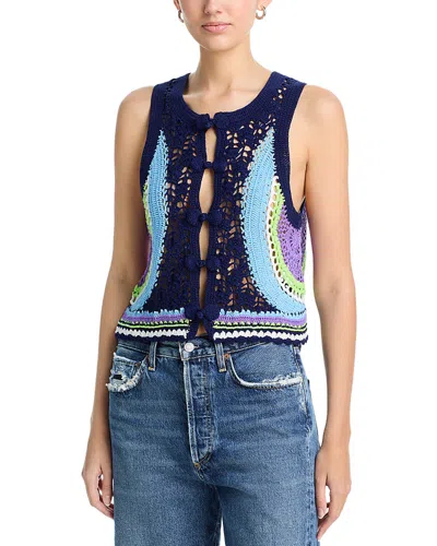Ramy Brook Adriana Crochet Top In Multi
