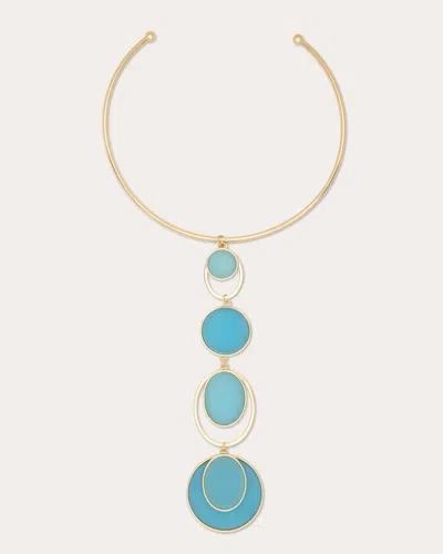 Ramy Brook Adriana Layered Circular Necklace In Blue
