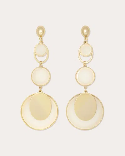 Ramy Brook Adriana Layered Disc Earrings In White
