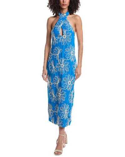 Ramy Brook Aiden Midi Dress In Blue