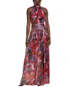 Ramy Brook Ainsley High Neck Maxi Dress In Red