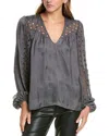 Ramy Brook Alaina Blouse In Gray