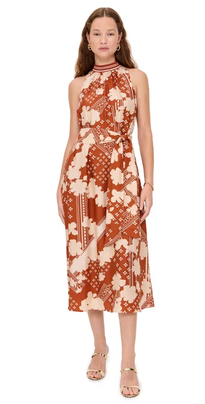 RAMY BROOK ALANA DRESS AMBER COMBO