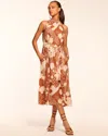 Ramy Brook Alana High Neck Sleeveless Maxi Dress In Brown