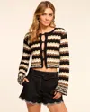 Ramy Brook Alanza Cotton Crochet Cardigan Sweater