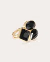 Ramy Brook Alena Stone Cocktail Ring In Black