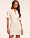 Ramy Brook Alessia Cotton Knit Combo Mini Dress In White