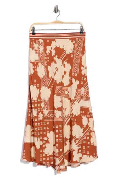 Ramy Brook Alexander Printed Skirt In Brown