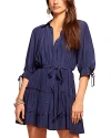 Ramy Brook Alianna Belted Mini Dress In Spring Navy