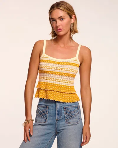 Ramy Brook Alina Knit Sleeveless Top In Yellow
