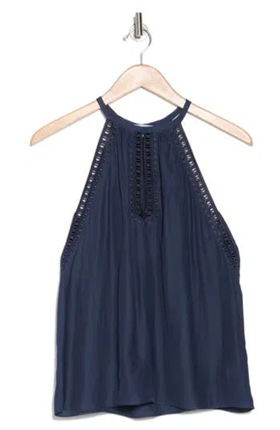 Ramy Brook Allysha Sleeveless Top In Navy