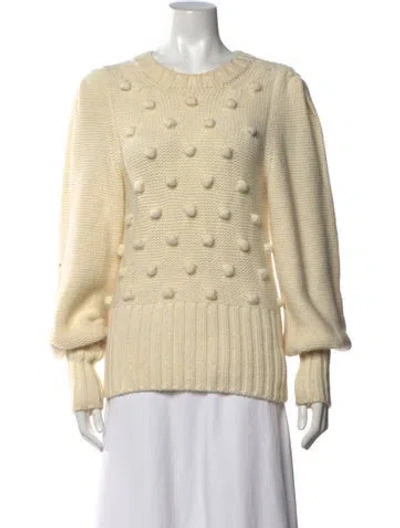 Pre-owned Ramy Brook Alpaca Patterned Sweater In Neutrals