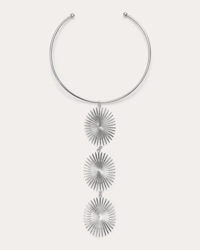 Ramy Brook Alvie Fan Necklace In Silver