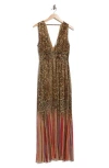 Ramy Brook Alvina Sleeveless Maxi Dress In Brown