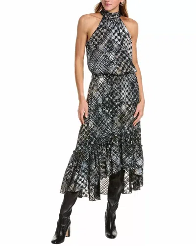 Ramy Brook Alyssa Dress In Black Combo Houndstooth In Multi