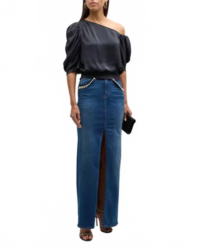 Ramy Brook Amani One Shoulder Top In Black