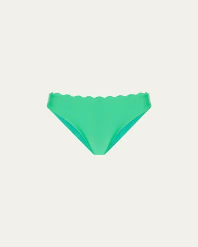 Ramy Brook Amani Scallop Bikini Bottoms In White