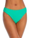 Ramy Brook Amani Scalloped Bikini Bottom In Palm Green