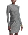 Ramy Brook Amarylis Metallic Mini Dress In Gray