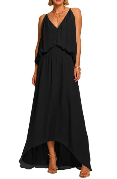 Ramy Brook Ambar Blouson Bodice Maxi Dress In Black