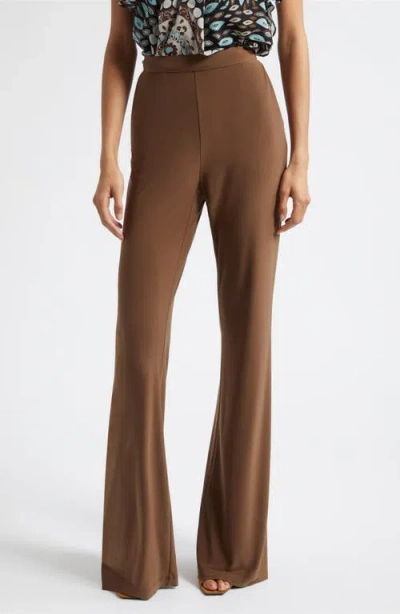 Ramy Brook Amberly Flare Leg Pants In Brown