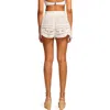 Ramy Brook Amirah Embroidered Drawstring Shorts In White