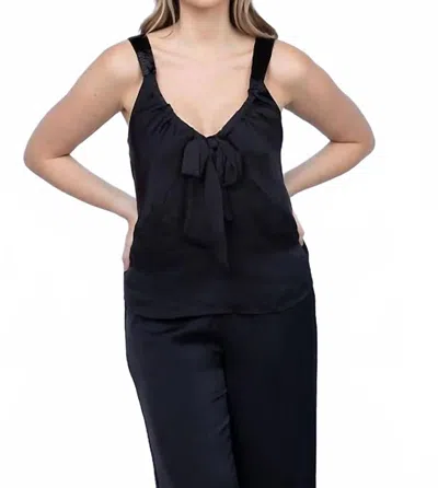Ramy Brook Amy V-neck Tank Top In Black