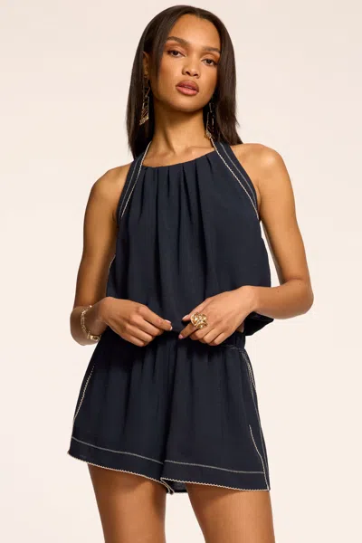 Ramy Brook Anaya Embroidered Mini Short In Blue