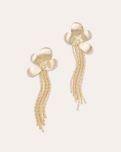 Ramy Brook Anaya Flower Drop Earrings In Gold
