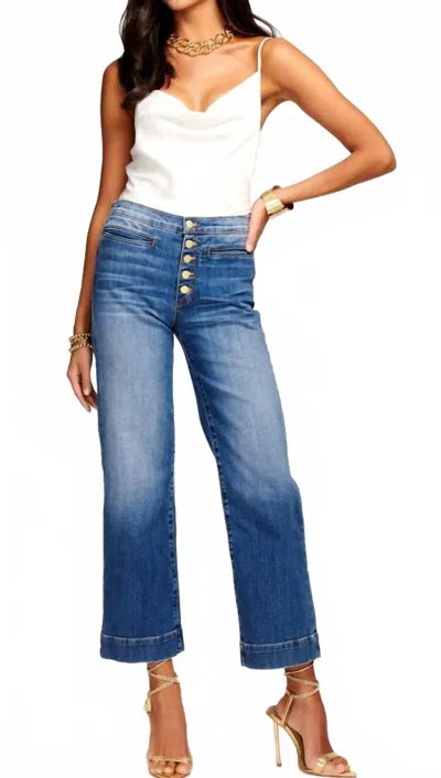 Ramy Brook Angela Crop Jeans In Aged Wash In Blue
