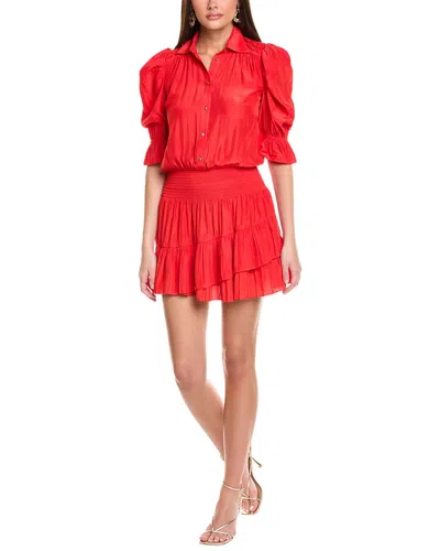 Ramy Brook Angelina Mini Dress In Red