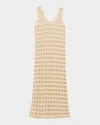 Ramy Brook Angely Metallic Knit Cover-up Midi Dress In Neutral