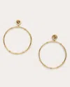 Ramy Brook Angely Drop Hoop Earrings In Gold