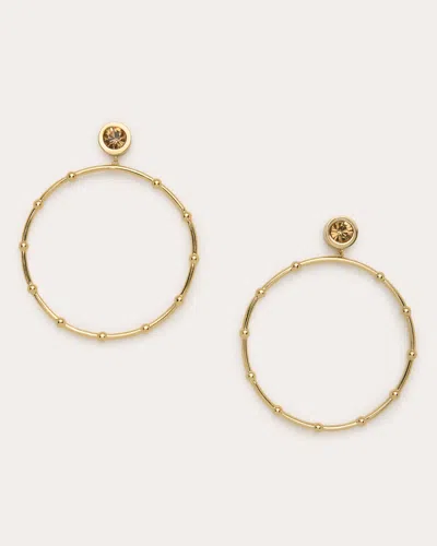 Ramy Brook Angely Drop Hoop Earrings In Gold