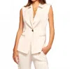 Ramy Brook Angie Vest Jute In Neutral