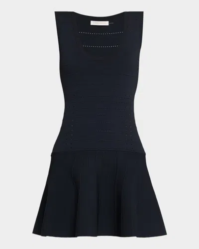 Ramy Brook Anika Knit Mini Dress In Blue