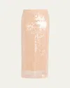 Ramy Brook Annita Skirt Nude Sequin In Nude Sequin