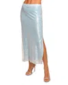Ramy Brook Annita Sequin Midi Skirt In Dream Blue